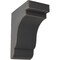 Ekena Millwork 5 1/4"W x 8 1/2"D x 11"H Bedford Wood Vintage Decor Bracket, Black BKTWD05X09X11BEBL - alternate 1